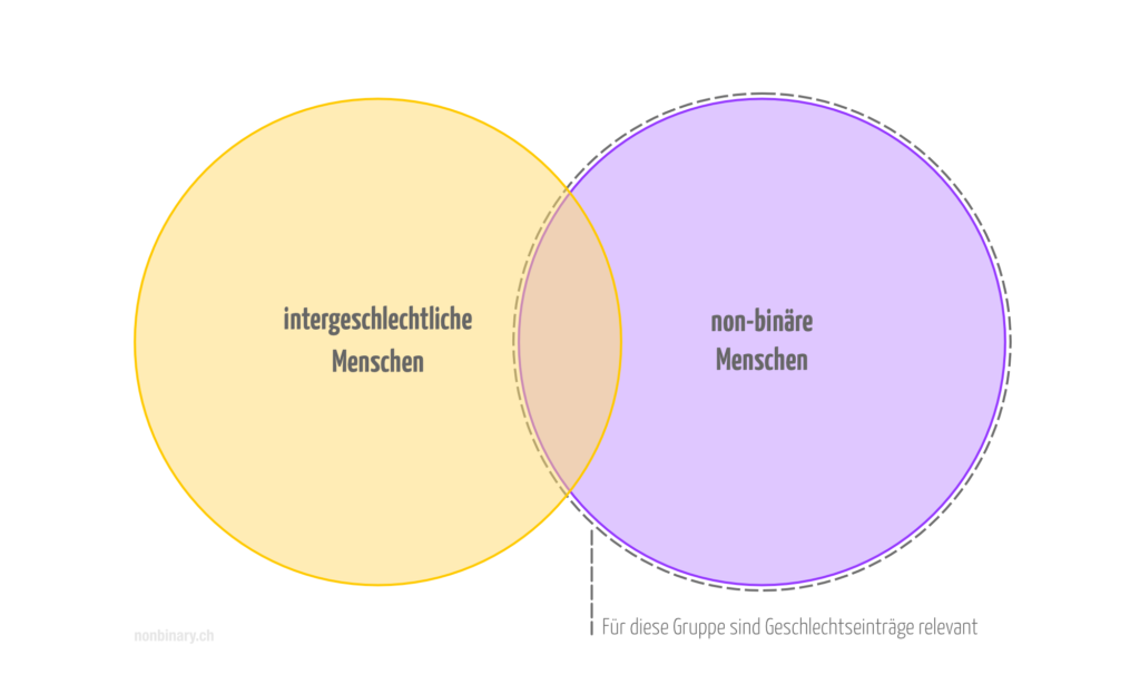 Für alle non-binären Menschen sind die Geschlechtseinträge relevant und nicht bloss für die intergeschlechtlichen non-binären Menschen