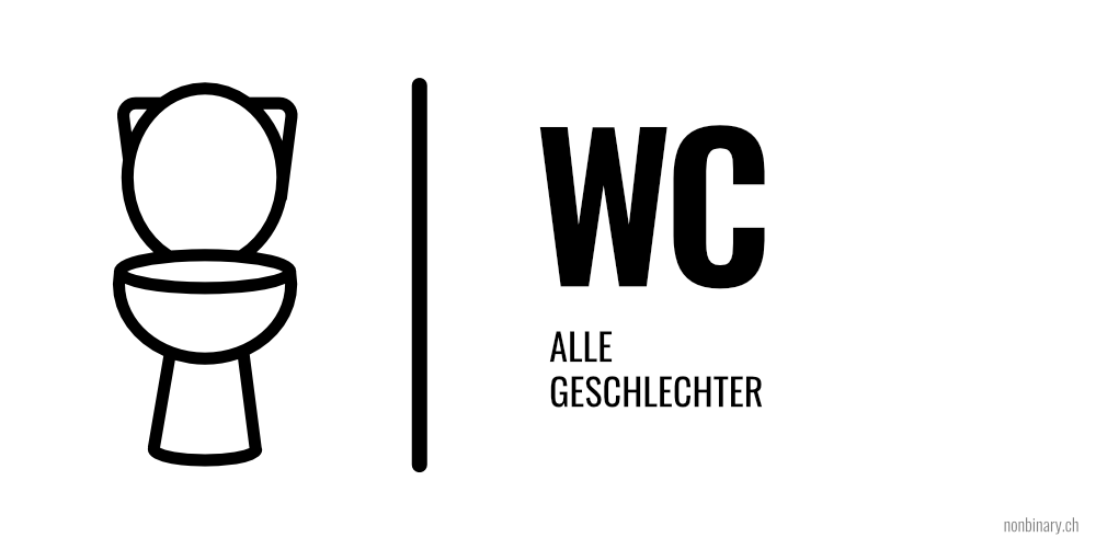 Schild: WC alle Geschlechter