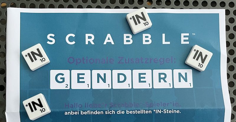 Scrabble: Optionale Zusatzregeln: Gendern