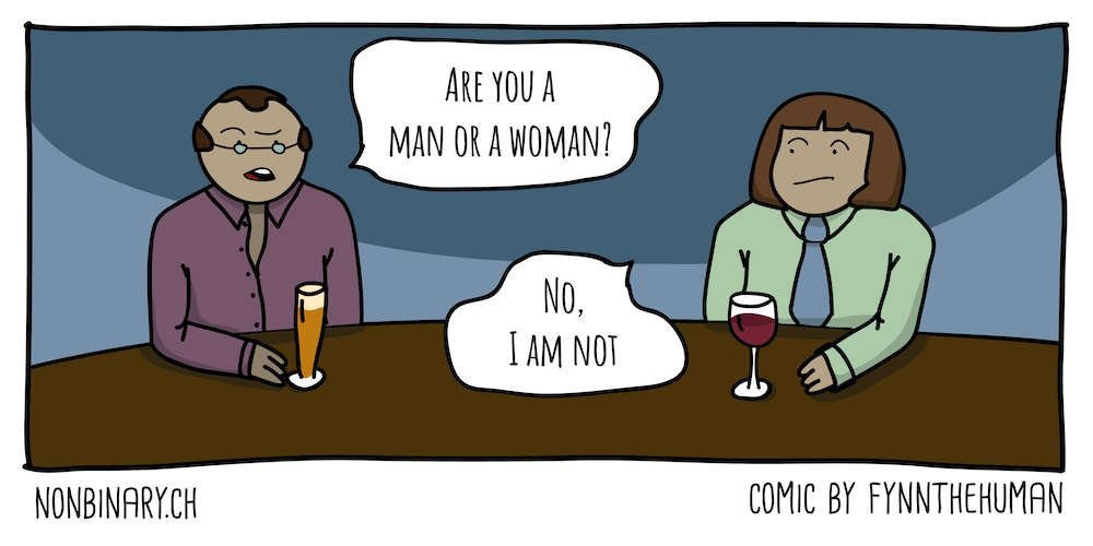Comic: Are you a man or a woman? – No, I am not